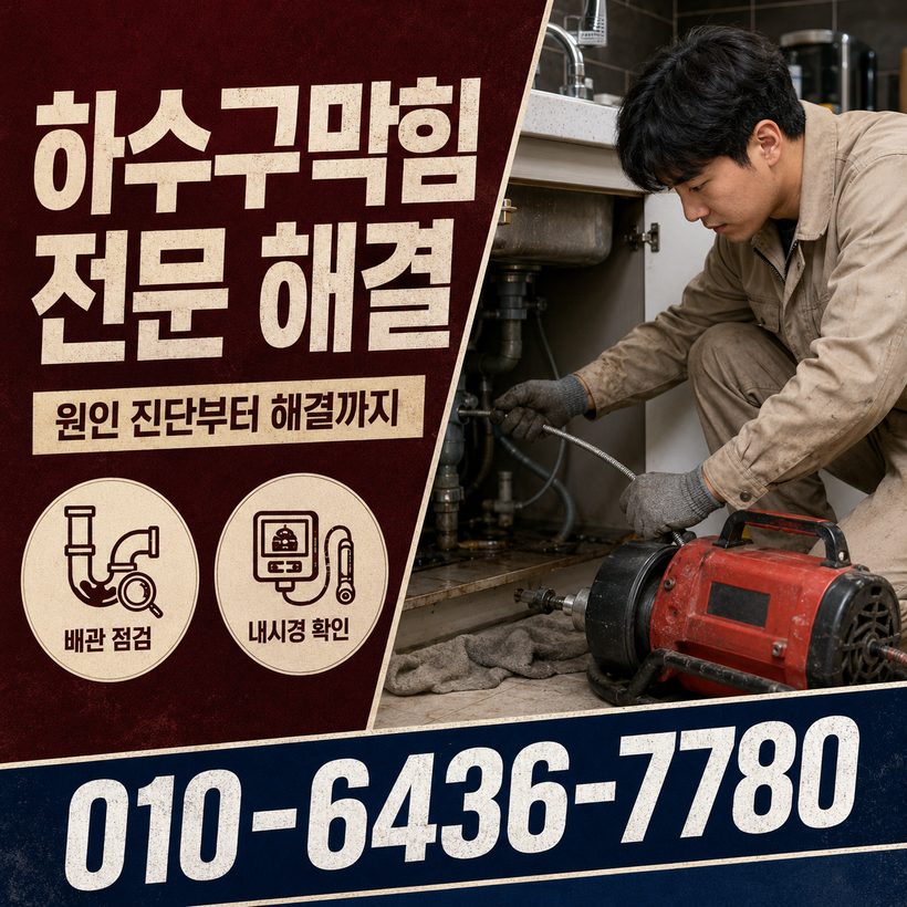 사천읍 하수구막힘 빠른출동 3